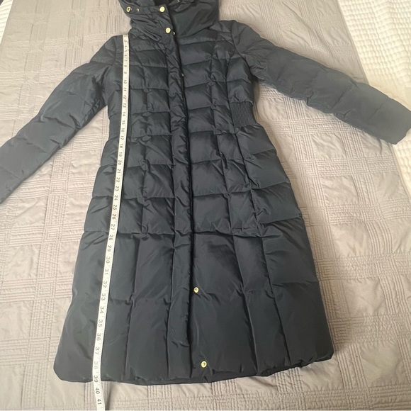 Cole Haan Jacket Womens Signature Hooded Down Blend Coat Navy Puffer Size Small - Picture 14 of 16
